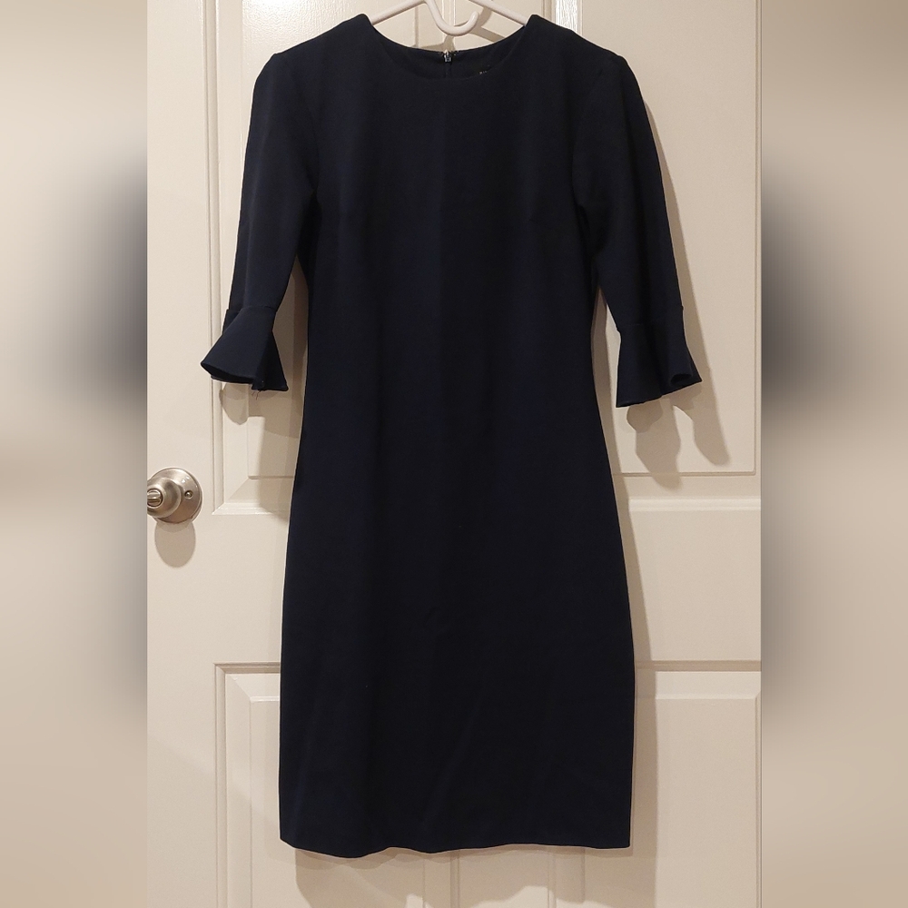 Banana Republic navy fitted dress